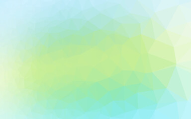 Light Green, Yellow vector polygonal template.