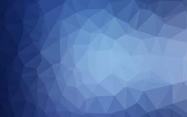 Light BLUE vector polygonal template.