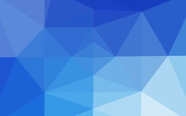 Light BLUE vector triangle mosaic template.