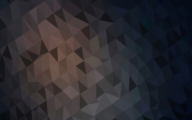Obraz premium Dark Black vector low poly layout.