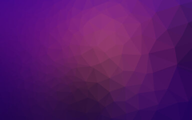 Obraz premium Dark Purple vector low poly texture.