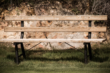 wooden bench