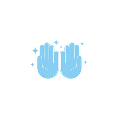 two clean hand wash symbol decoration vector