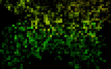 Dark Green vector cover in polygonal style.