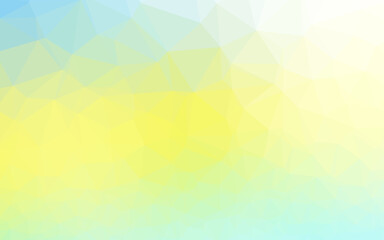 Light Green, Yellow vector blurry triangle template.