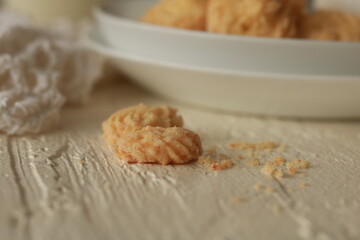 Assorted nice biscuits on the table.