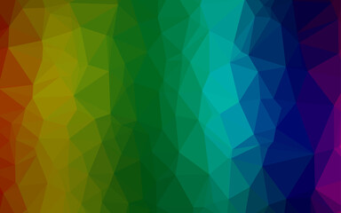 Dark Multicolor, Rainbow vector low poly texture.