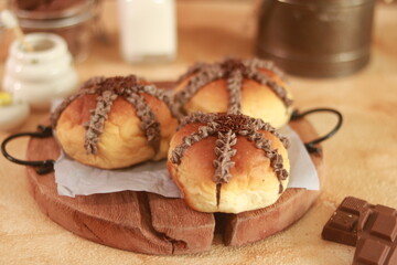 delicious chocolate cake on the table