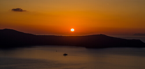 Santorini island, varied landscapes, island, Sunset.