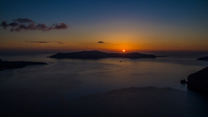 Santorini island, varied landscapes, island, Sunset.