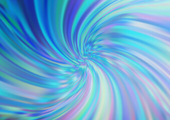 Light BLUE vector background with curved circles.