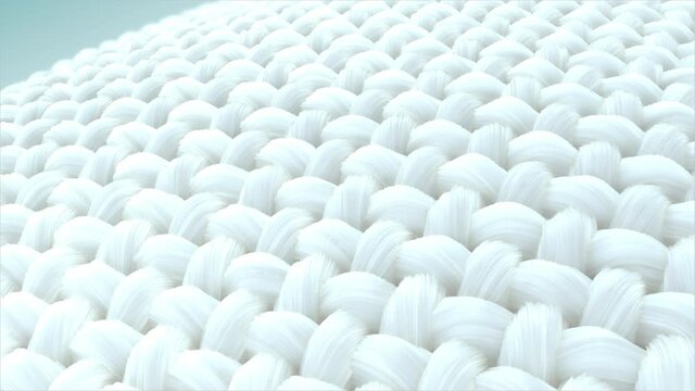 Close up fabric fiber. fiber with smooth surface. and the Surface is a waves. 