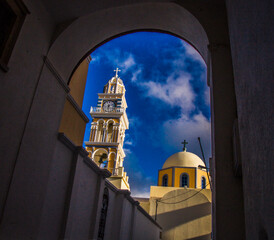 Santorini island, varied landscapes, of the island.
