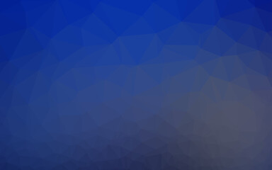 Dark BLUE vector abstract mosaic background.