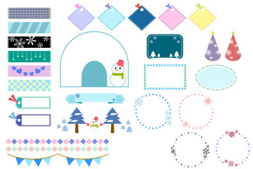 冬　素材　セット