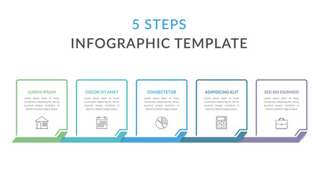 5 Steps - Infographic Template