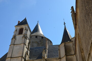 Fototapeta na wymiar Château de châteaudun - toiture