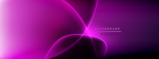 Vector abstract background - liquid bubble shapes on fluid gradient with shadows and light effects. Shiny design template for text