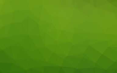 Fototapeta premium Light Green vector abstract polygonal cover.