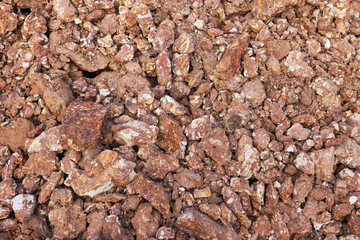 Texture of gravel stones.