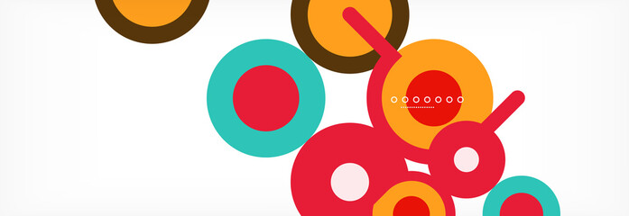 Circles and lines abstract background for covers, banners, flyers and posters and other templates