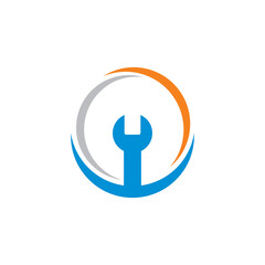 abstract mechanical logo , engineering industry logo