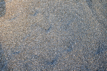 a stack of gravel crushed.