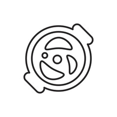 navratri malai kofta style line icon