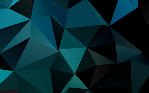 Light BLUE vector polygonal background. © Dmitry