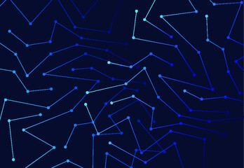Plexus network or connection abstract blue background