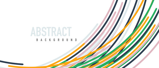 Аbstract moving colorful lines vector backgrounds for cover, placard, poster, banner or flyer