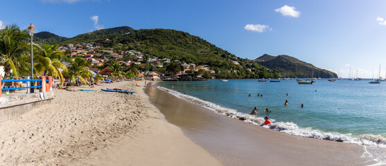Fototapeta na wymiar The beach in the Anses d Arlets in Martinique