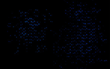 Light BLUE vector background with bubbles.