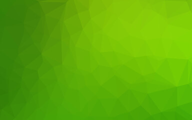 Light Green vector abstract polygonal layout.