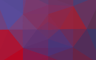 Obraz premium Dark Blue, Red vector blurry triangle template.