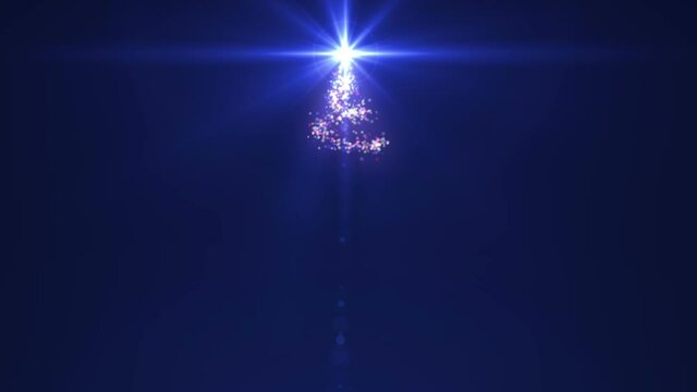 Christmas tree with star on top