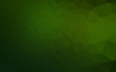 Light Green vector polygon abstract backdrop.