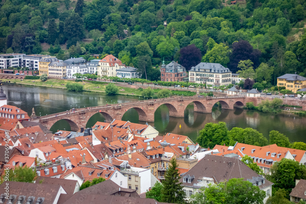 Sticker Heidelberg aerial view