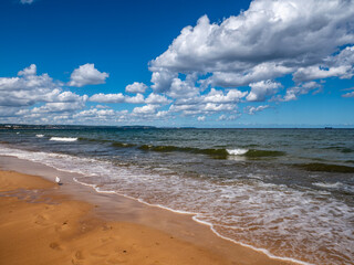 beach and sky baltic sea gdansk poland