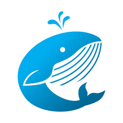 Fish initial logo concept creative