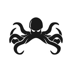 Octopus logo illustration creative concept