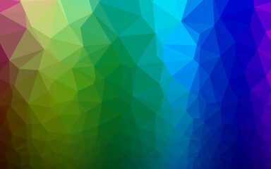 Obraz premium Dark Multicolor, Rainbow vector abstract mosaic background.