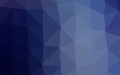 Obraz premium Dark BLUE vector polygon abstract background.