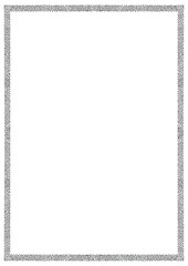 Decorative frame, elegant vector element for design  style, place for text. Texture of dots. Template for photo, portrait, album, invitations and greeting cards.