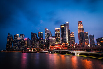 Fototapeta na wymiar Singapur Bankenviertel