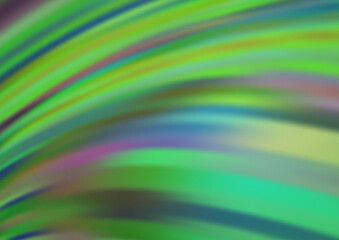 Light Green vector background with bubble shapes.