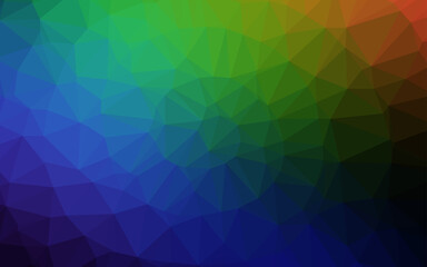Dark Multicolor, Rainbow vector abstract mosaic pattern.