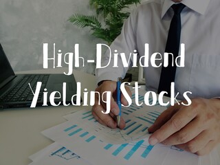 High-Dividend Yielding Stocks inscription on the page.