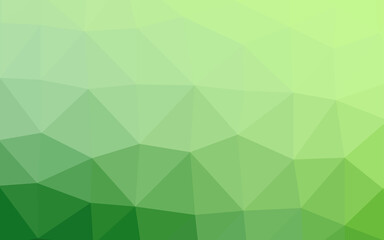 Fototapeta na wymiar Light Green vector triangle mosaic template.