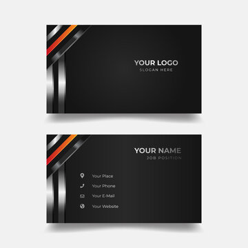 Business Card dark template 2